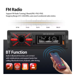 Ηχοσύστημα Αυτοκινήτου 12V με FM Ράδιο, Bluetooth & USB XY-010 Μαύρο - Image 2