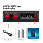 Ηχοσύστημα Αυτοκινήτου 12V με FM Ράδιο, Bluetooth & USB XY-010 Μαύρο - Image 3