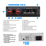 Ηχοσύστημα Αυτοκινήτου 12V με FM Ράδιο, Bluetooth & USB XY-010 Μαύρο - Image 4