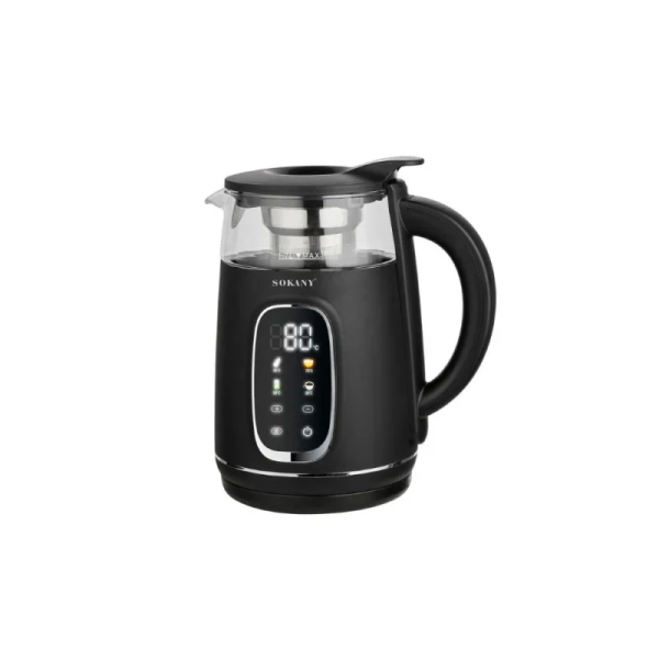 Ηλεκτρικός Βραστήρας 1.7L 2200W Sokany SK-09092 Μαύρο