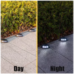 Ηλιακά Φωτιστικά Δαπέδου 4τμχ - Solar Light - Μαύρο - Image 4