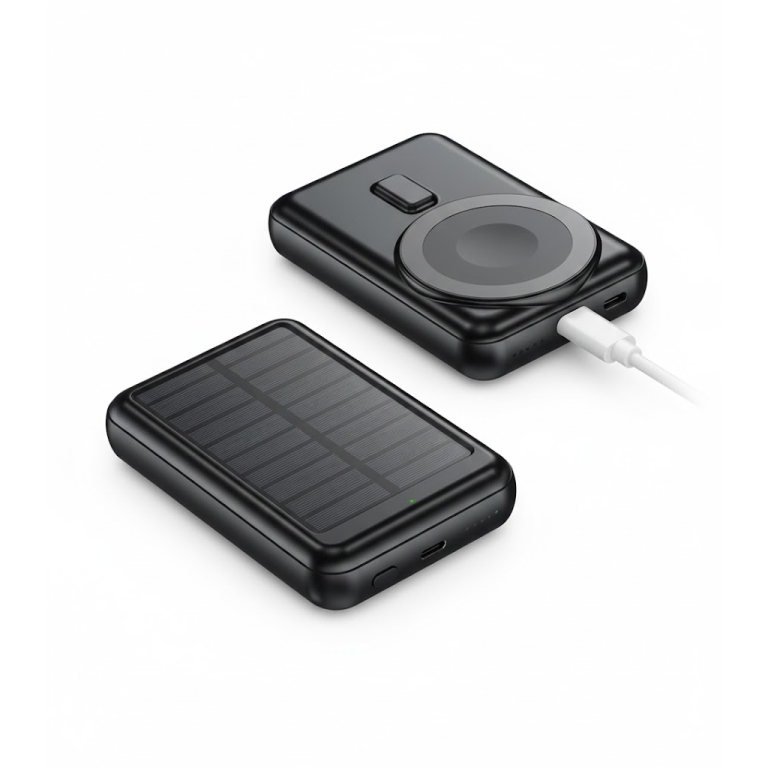 Ηλιακό Μαγνητικό Power Bank 10000mAh TR-982 Treqa Μαύρο