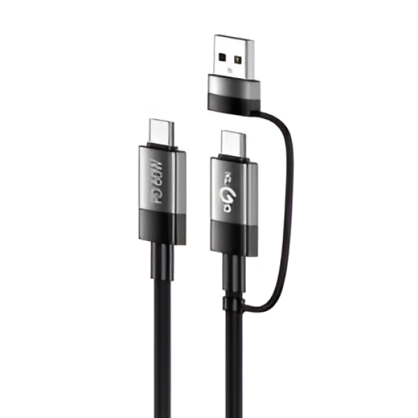 Καλώδιο Φόρτισης 2σε1 USB & Type-C Σε Type-C Fast Charge 60W KLGO S-693
