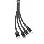 Καλώδιο Φόρτισης & Data 3σε1 Fast Charging 3.1A KLGO S-670