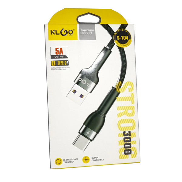 Καλώδιο Φόρτισης & Data USB-A σε Type-C 3m Klgo S-104