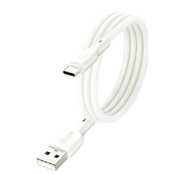 Καλώδιο Φόρτισης Και Δεδομένων USB-A Σε Type-C 2.4A 2m Λευκό KLGO S-183