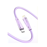 Καλώδιο Φόρτισης Type-C Σε Lightning 27W Μωβ 1.2m KLGO S-133