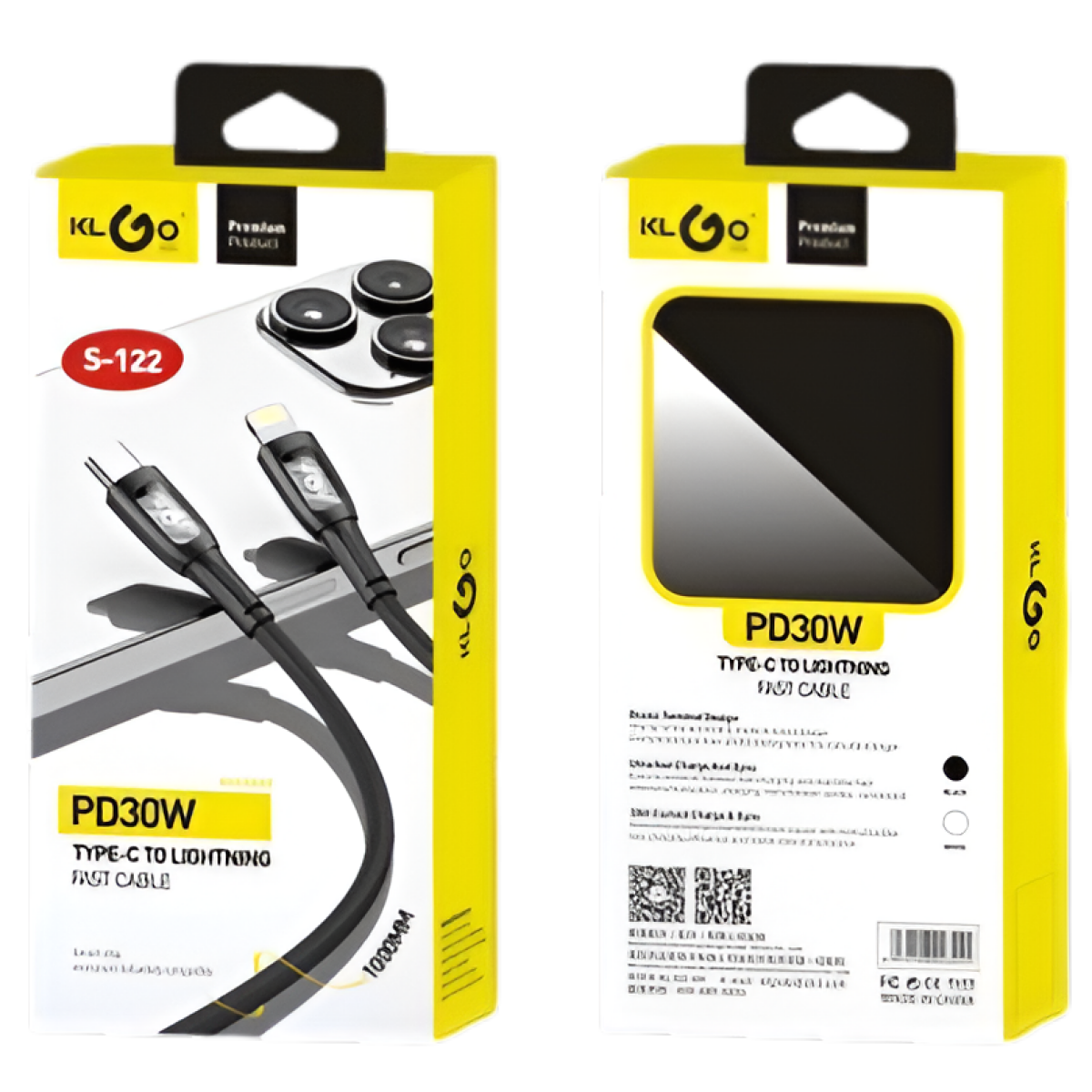 Καλώδιο Φόρτισης Type-C Σε Lightning PD 30W Klgo S-122