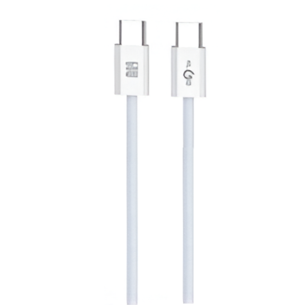 Καλώδιο Φόρτισης Type-C σε Type-C 60W 1m Λευκό KLGO S-135