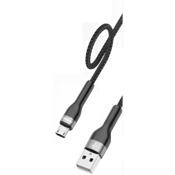 Καλώδιο Φόρτισης USB-A σε Micro USB 1m 2.4A Μαύρο KLGO S-142