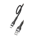 Καλώδιο Φόρτισης USB-A σε Type-C 1m 2.4A Μαύρο KLGO S-143