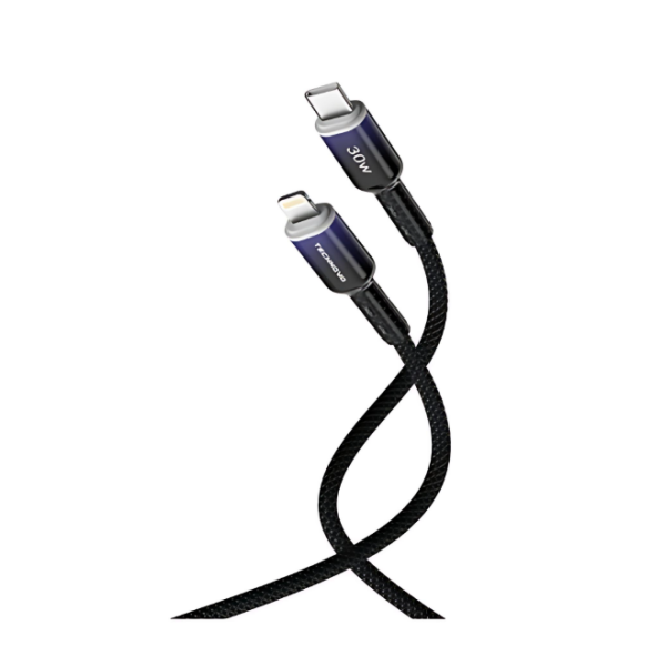 Καλώδιο Type-C to Lightning 1m 30W TN-D065 Μαύρο