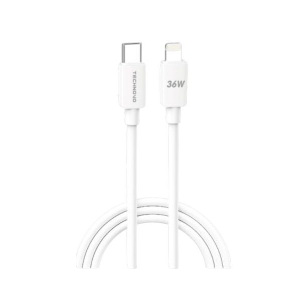 Καλώδιο Type-C to Lightning 2m 36W TN-D084 Λευκό