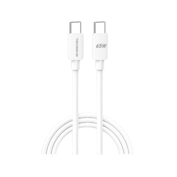 Καλώδιο Type-C to Type-C 1m 65W TN-D083 Λευκό