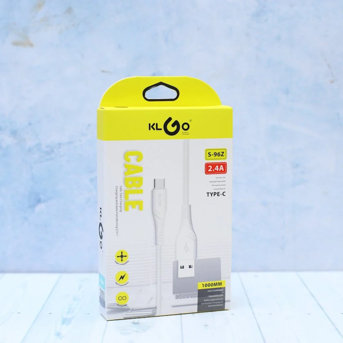 Καλώδιο USB-A Σε Type-C 2.4A 1m KLGO S-96Z - Image 3