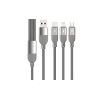 Καλώδιο USB σε Lightning/Type-C/Micro USB 100W 1.2m TN-D074 - Image 2