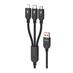 Καλώδιο USB σε Lightning/Type-C/Micro USB 100W 1.2m TN-D074 - Image 3