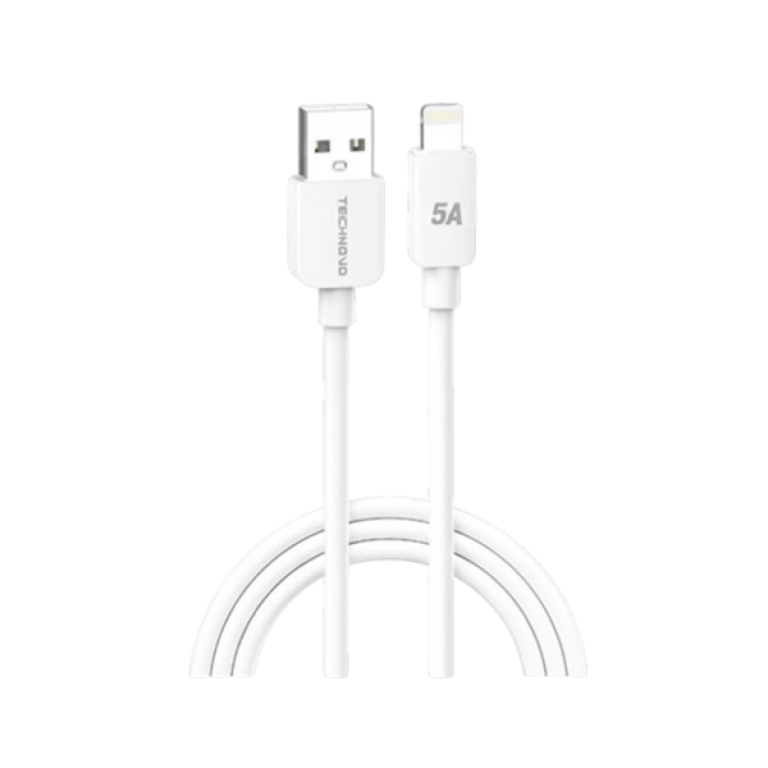 Καλώδιο USB to Lightning 1m 5A TN-D080 Λευκό