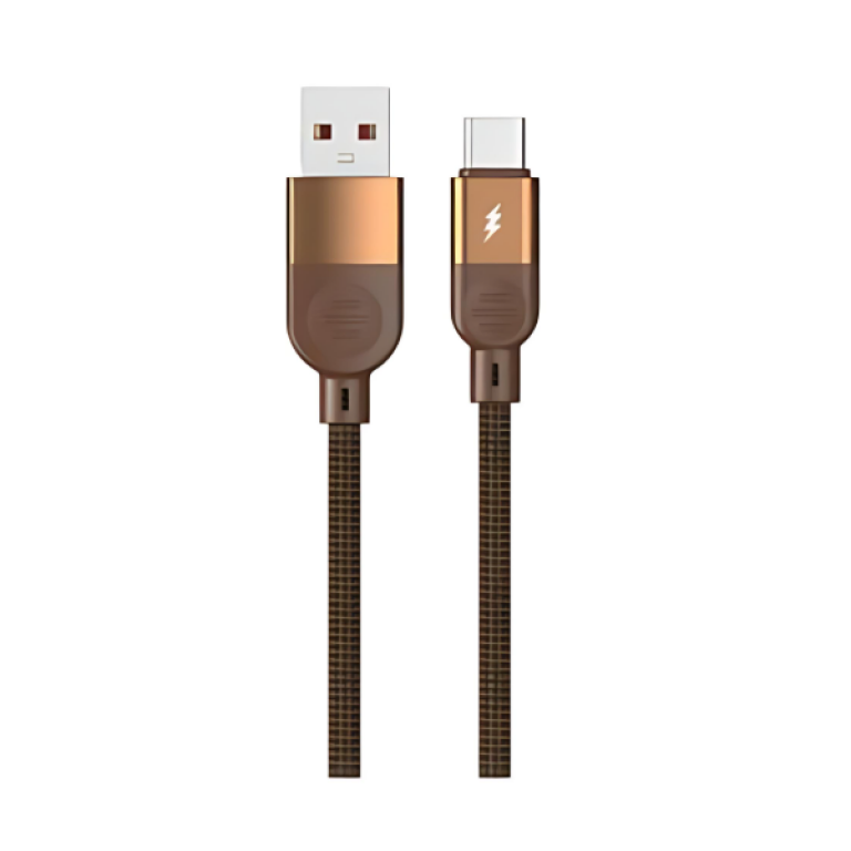 Καλώδιο USB to Type-C 1m 5A TN-D070 Καφέ