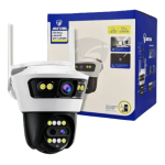 Κάμερα Ασφαλείας 2 σε 1 με Διπλή Κάμερα 8MP και WiFi Jortan4u Λευκό/Μαύρο - Image 3