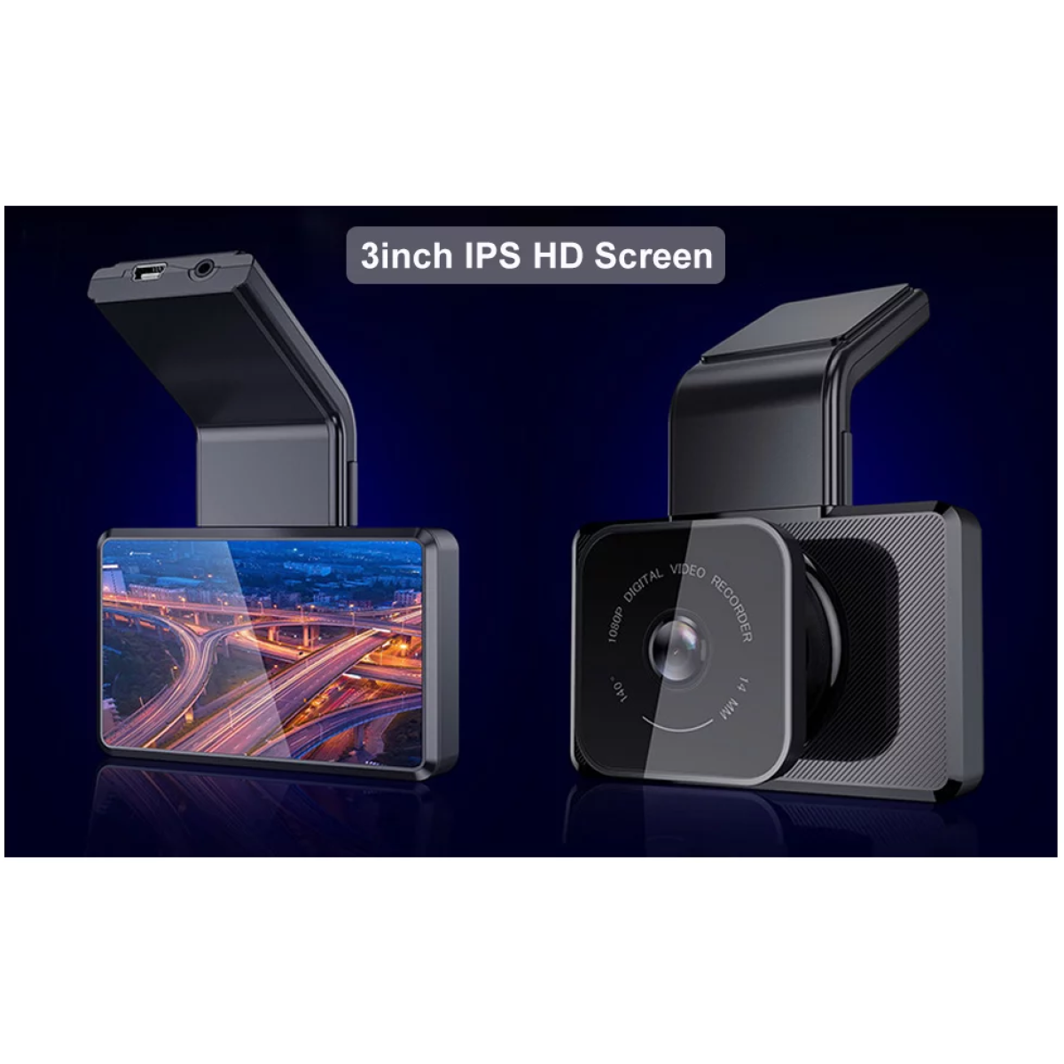 Κάμερα DVR για Ταμπλό Αυτοκινήτου με Ευρυγώνια Θέα 4K Full HD Andowl Q-CA105 Μαύρο - Image 2