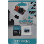 Κάρτα μνήμης Micro 8GB με Αντάπτορα SD Treqa - Μαύρο - Image 2