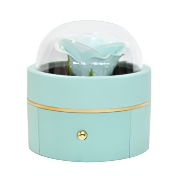 Κουτί Δώρου με Κόκκινο Τριαντάφυλλο και Θήκη Κοσμήματος 87681