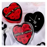 Κουτί Δώρου Πολυτελείας Καρδιά με Τεχνητά Τριαντάφυλλα & Θήκη Κοσμήματος 87682