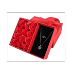 Κουτί Δώρου Πολυτελείας με Τεχνητά Τριαντάφυλλα & Θήκη Κοσμήματος 87676
