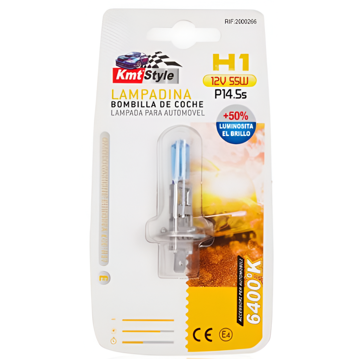 Λάμπα Αλογόνου Αυτοκινήτου H1 12V 55W 6400K – 2000266