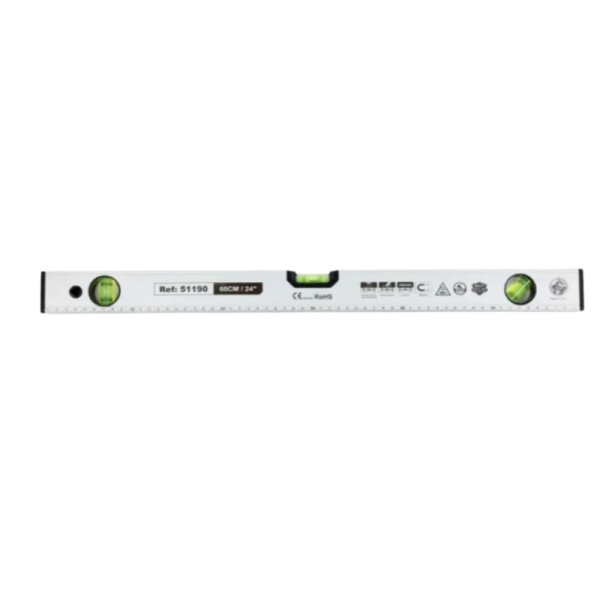 Μαγνητικό Αλφάδι Αλουμινίου 60cm με 3 Μάτια 51190 - Yiad