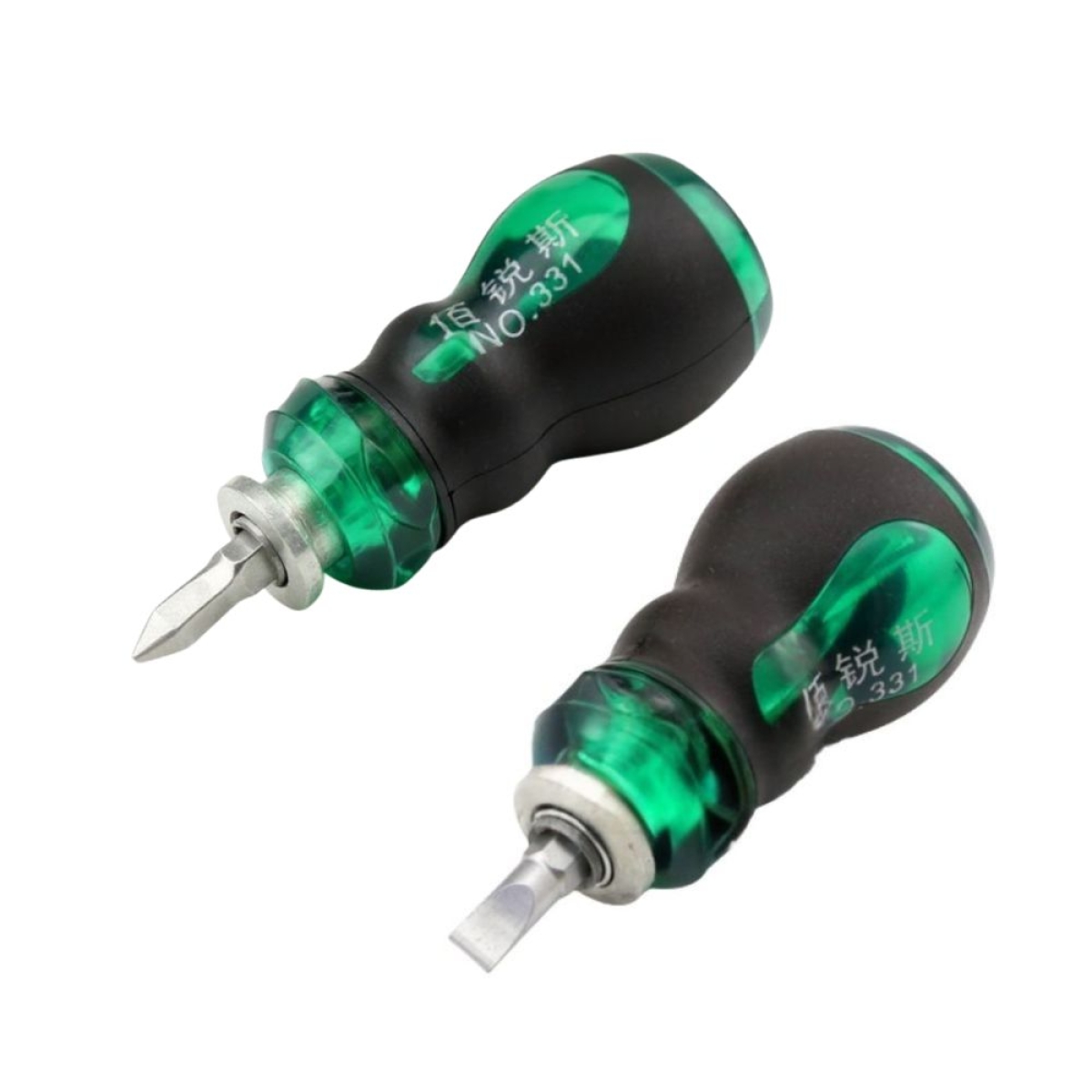 Μαγνητικό Κατσαβίδι Νάνος 2 σε 1 Μαύρο – Πράσινο