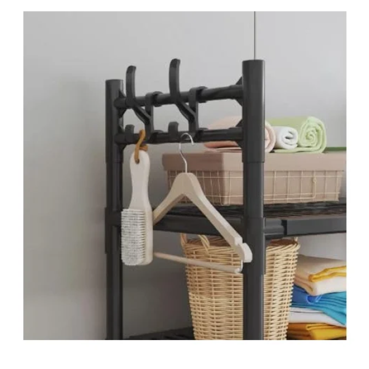 Πλαστική Ραφιέρα Μπάνιου Με 3 Ράφια 72×25×155cm για το πλυντήριο - Image 3