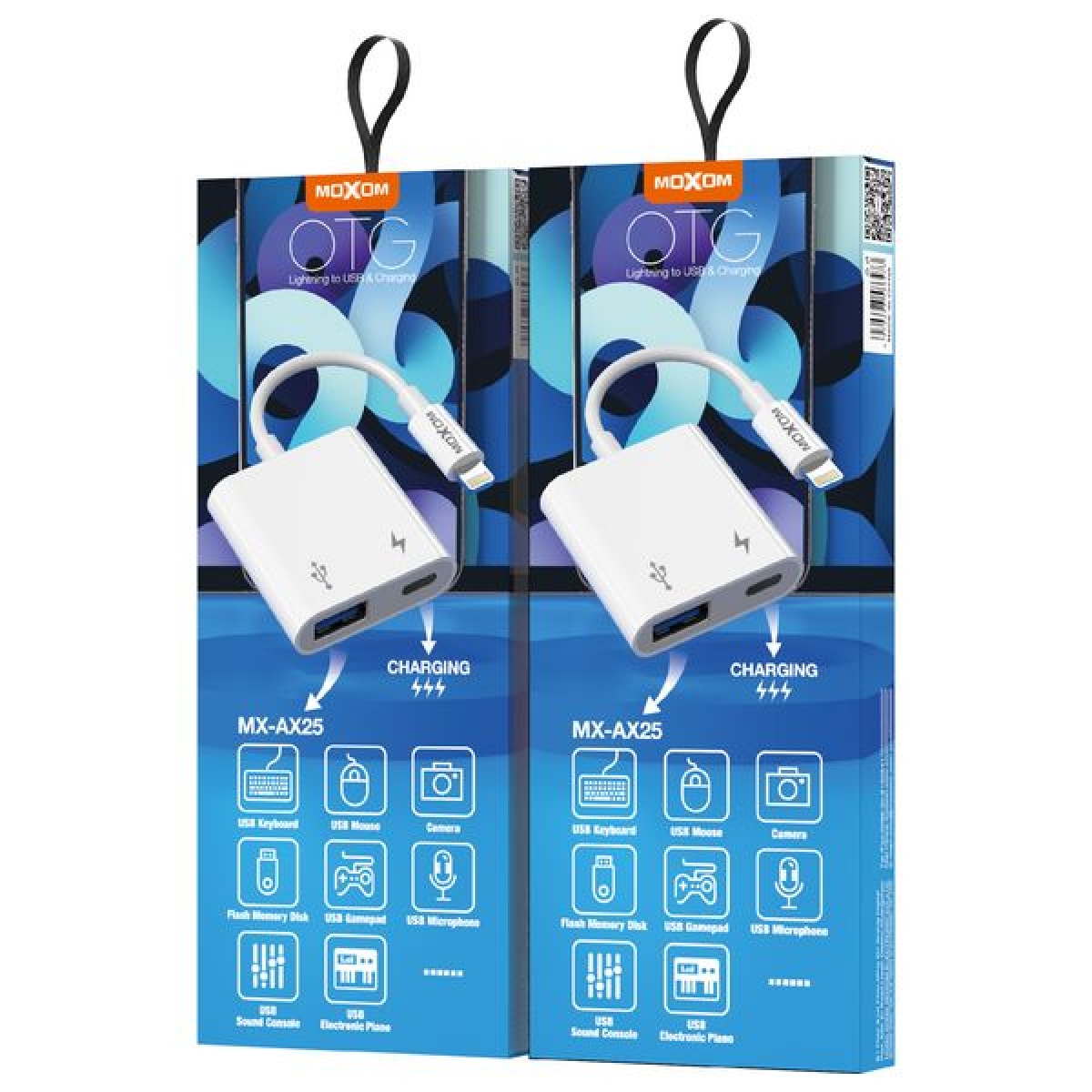 Μετατροπέας Lightning Male Σε Lightning / USB-A Female Moxom MX-AX25 - Image 4