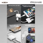 Μετατροπέας Lightning Male Σε Lightning / USB-A Female Moxom MX-AX25 - Image 5