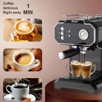 Μηχανή Καφέ Espresso & Cappuccino 20Bar 2lt 850W RAF R.104B Μαύρο - Image 4