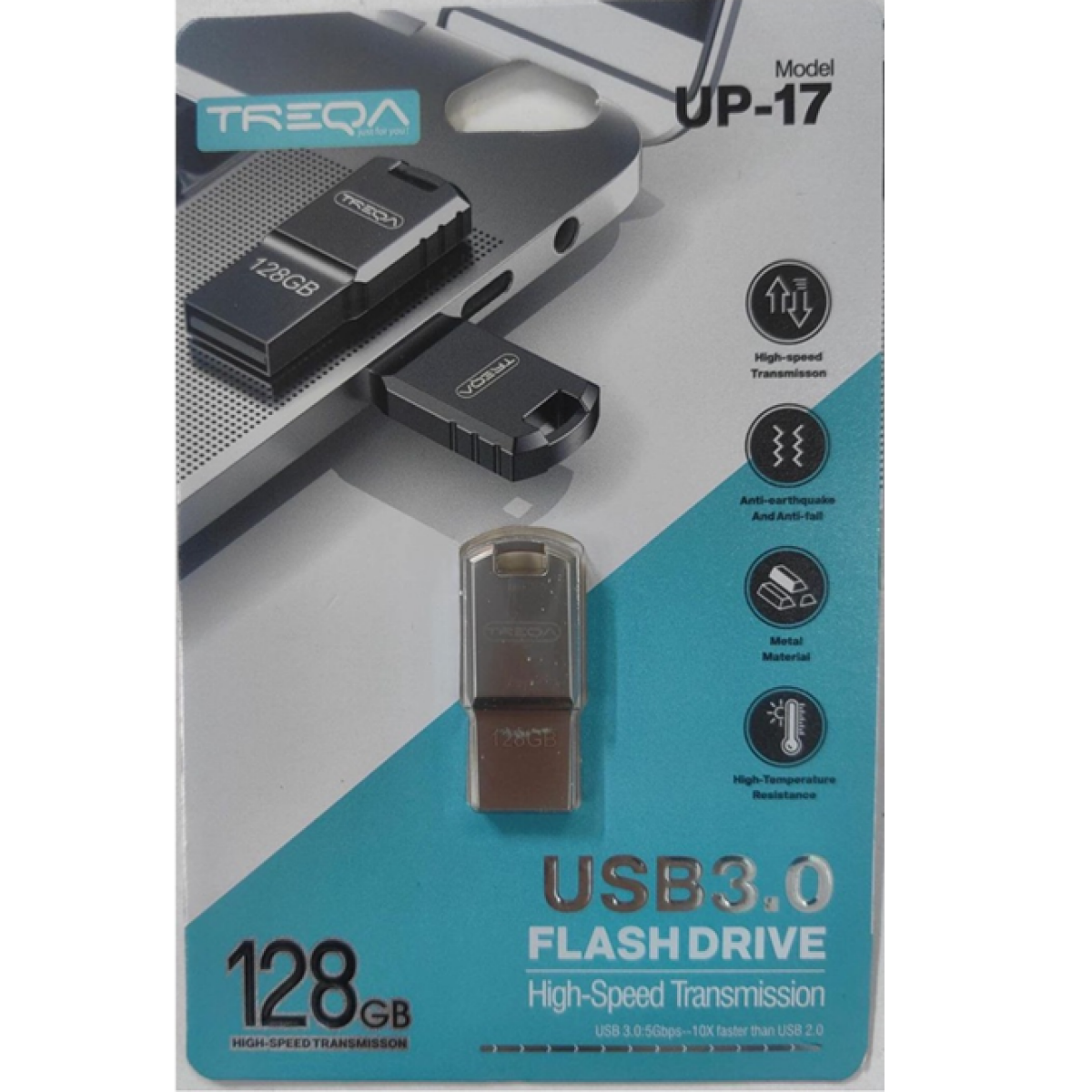 Μονάδα Αποθήκευσης USB Stick 3.0 128GB Treqa UP-17 - Image 2