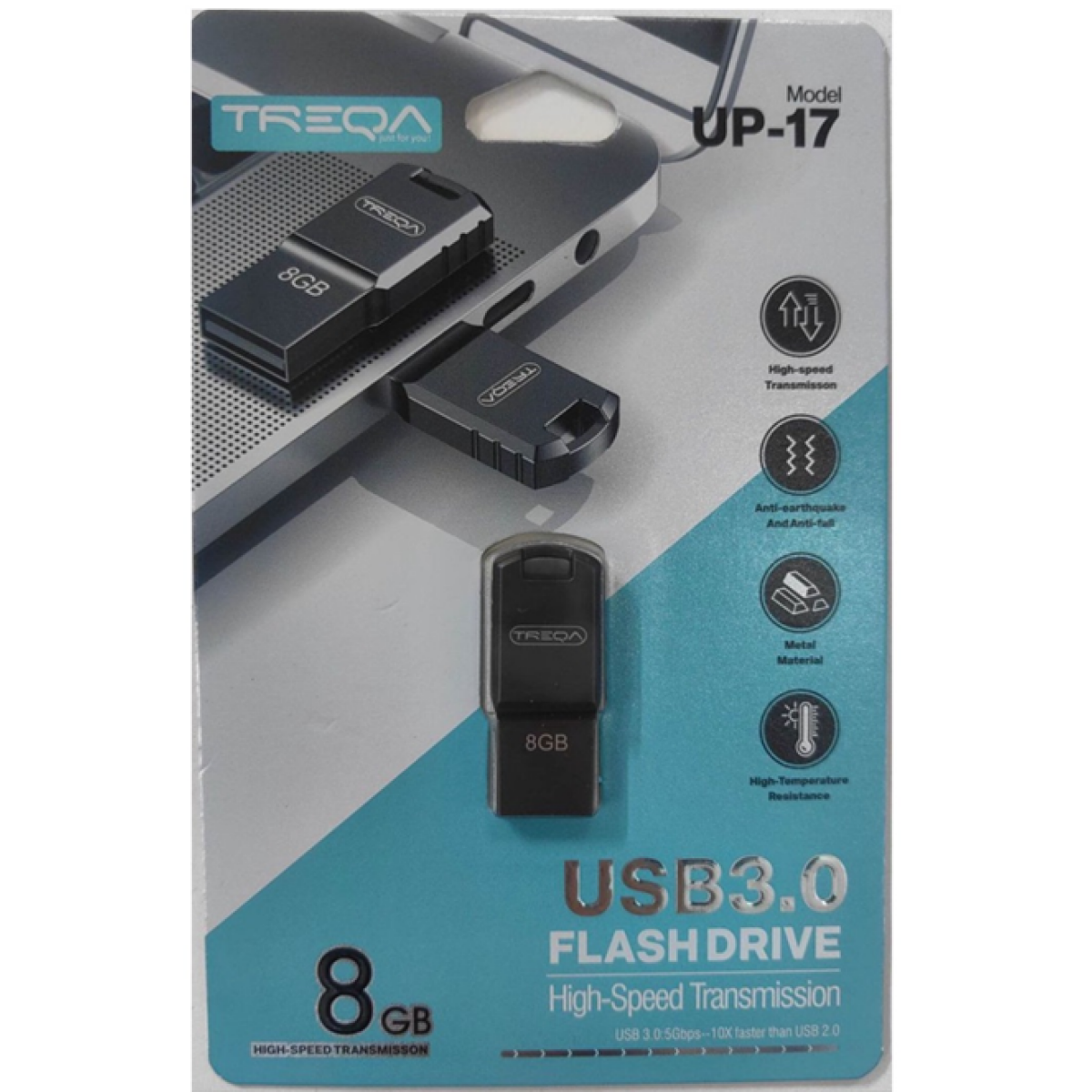 Μονάδα Αποθήκευσης USB Stick 3.0 8GB Treqa UP-17 - Image 2