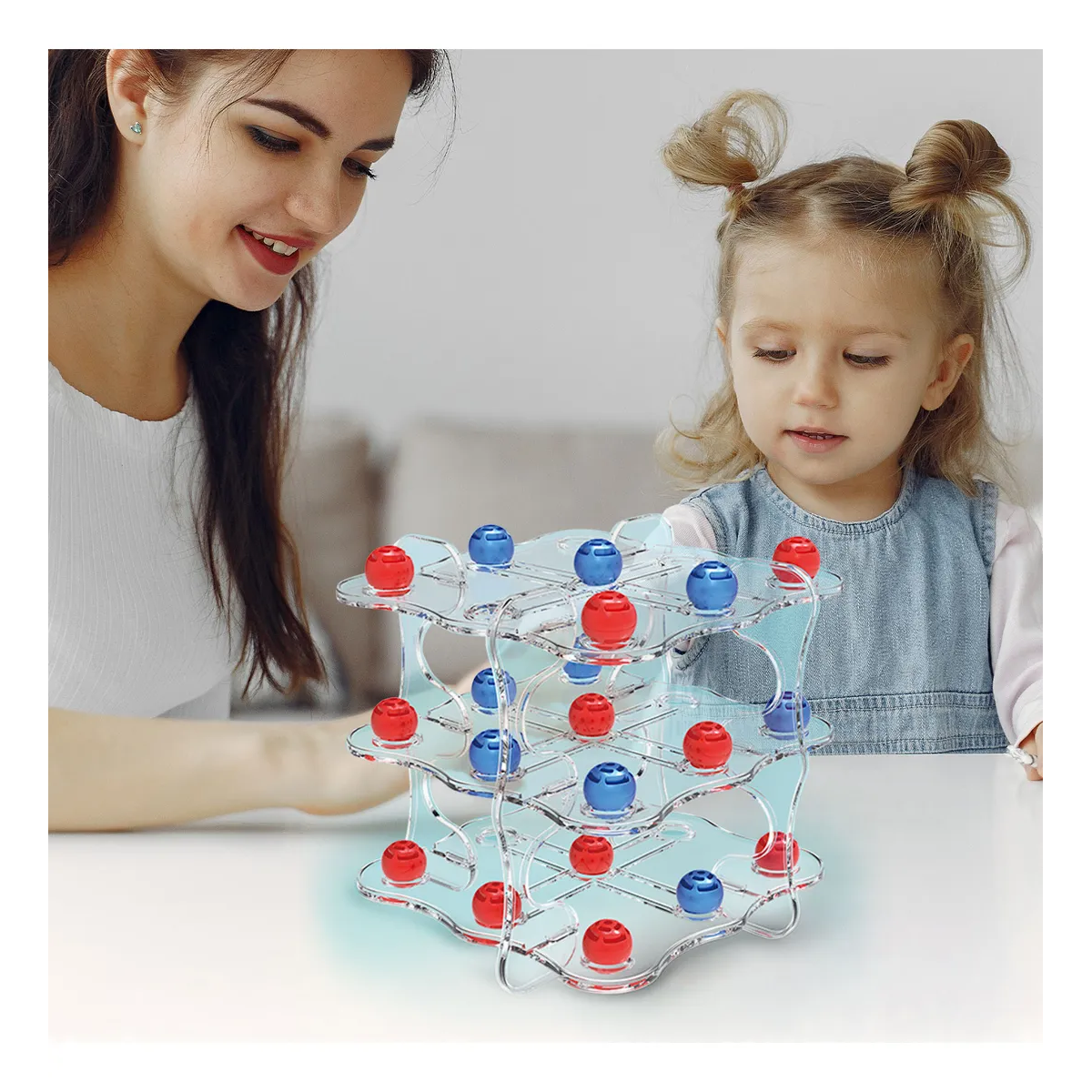 Παιδικό Παιχνίδι Στρατηγικής Τρίλιζα 3D Tic-Tac-Toe B193 - Image 2