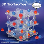 Παιδικό Παιχνίδι Στρατηγικής Τρίλιζα 3D Tic-Tac-Toe B193