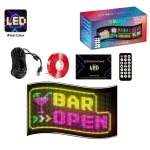 Πίνακας RGB LED Matrix Panel 32x64 5V 2A 330x200mm - Image 2