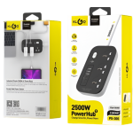 Πολύπριζο Με USB Θύρες 2500W Διακόπτη & Καλώδιο 2m Klgo PS-300