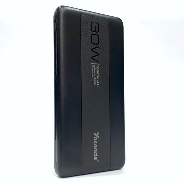 Power Bank Γρήγορης Φόρτισης 30W 10000mAh Y-P34 Yosonda Μαύρο