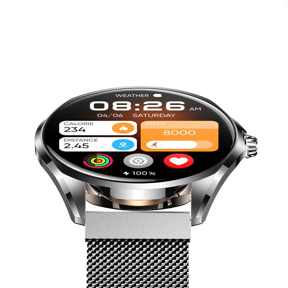 Ψηφιακό ρολόι Smart Watch με Αθλητικές Λειτουργίες Remax Watch21 - Ασημί - Image 2