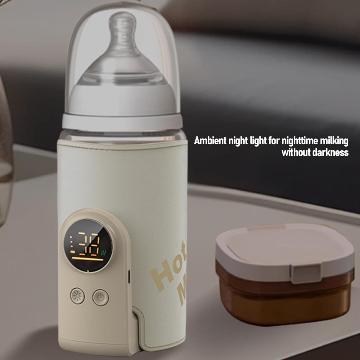 Ψηφιακός Θερμαντήρας Μπιμπερό Με Οθόνη Και Νυχτερινό Φως XYJ-528 - Image 6