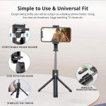 Selfie Stick Με Τρίποδο Και Ασύρματο Τηλεχειριστήριο 3 σε 1 Andowl Q-ZP70