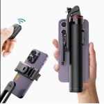 Selfie Stick Τετράποδο Με Ασύρματο Χειριστήριο Bluetooth & Περιστροφή 360° Μαύρο C13 - Image 2