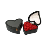 Σετ Κουτιά Δώρου Πολυτελείας 2τμχ Καρδιά Μαύρο 87698