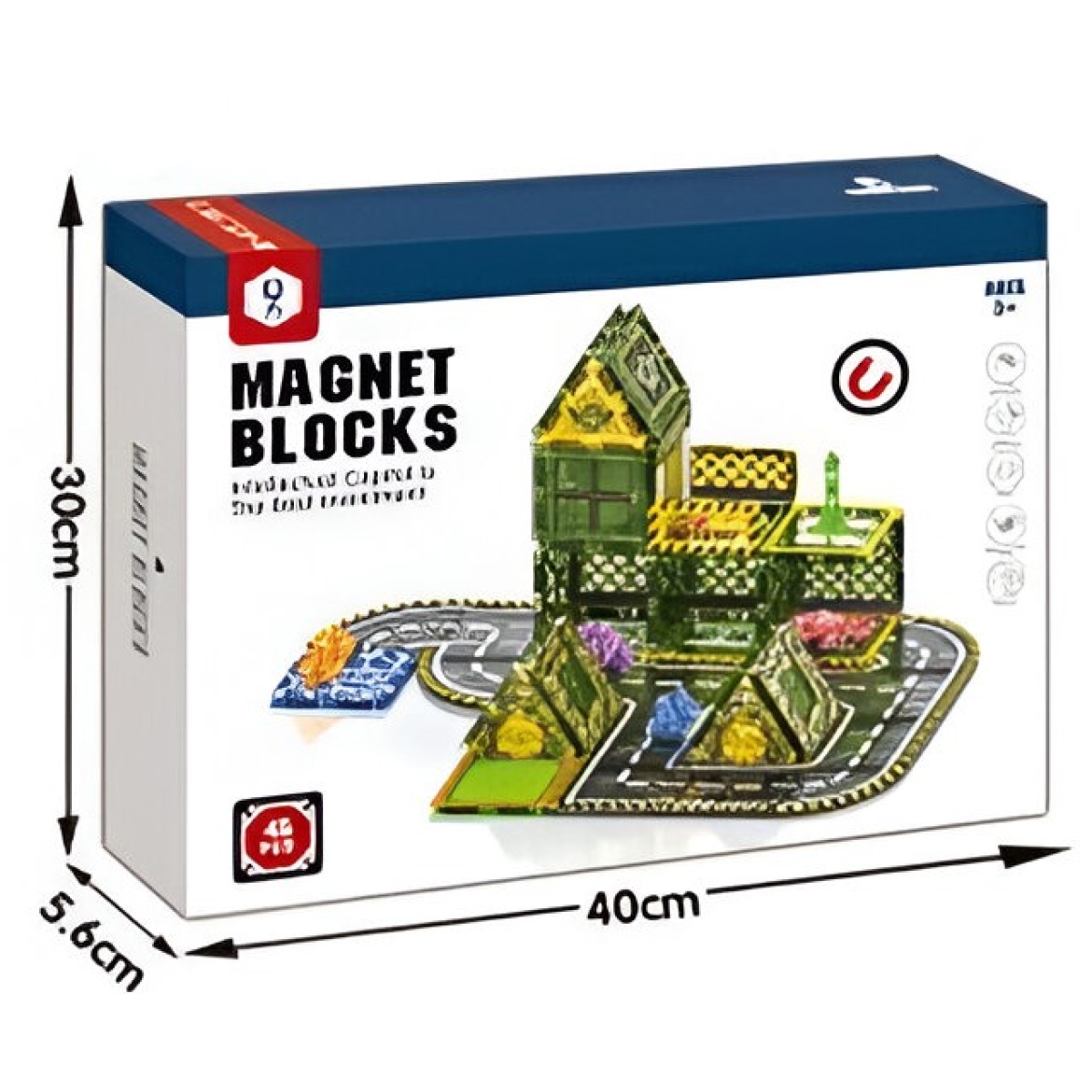 Σετ Μαγνητικών Κύβων Κατασκευής 45τμχ Magnet Blocks HD170A - Στρατιωτική Βάση