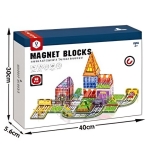 Σετ Μαγνητικών Κύβων Κατασκευής 50τμχ Magnet Blocks HD168A